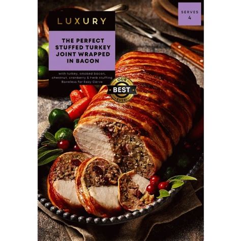 Luxury The Perfect Turkey Crown Wrapped in Bacon .